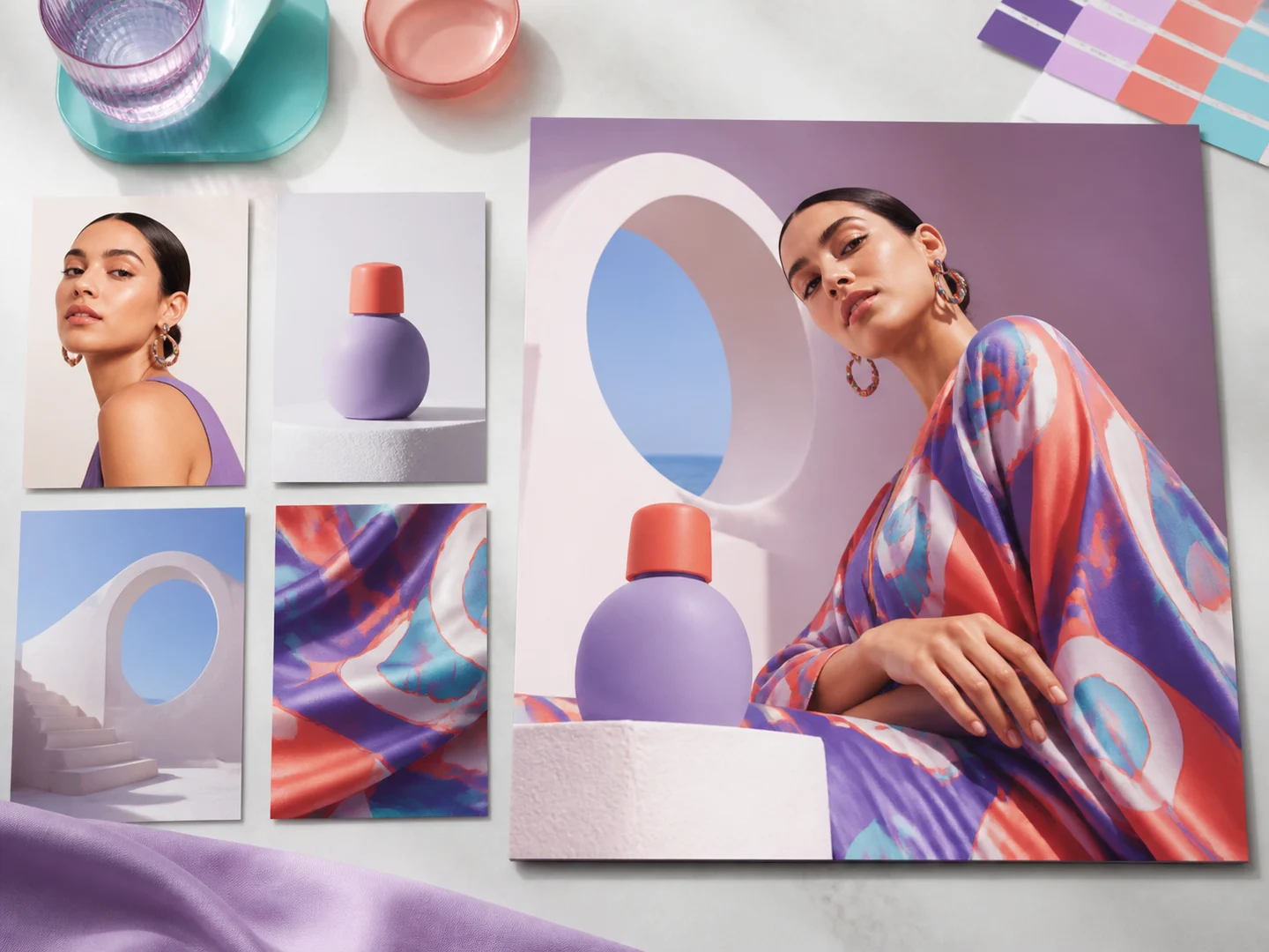 Several visual sources combined into one campaign image