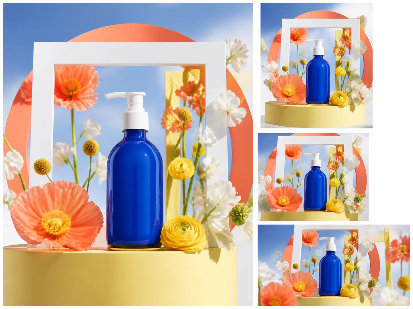 A product concept arranged for several target formats