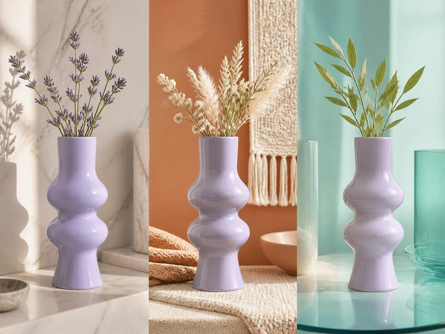 The same vase across several rapid visual variations